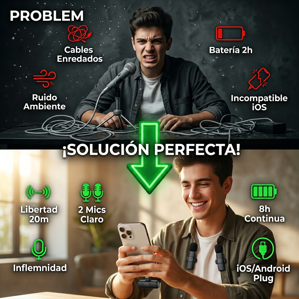 Micrófonos inalámbricos Type-C/IOS