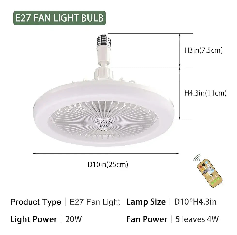 LAMPARA-VENTILADOR 2 en 1