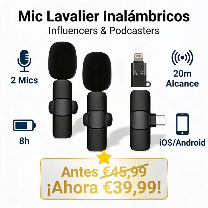 Micrófonos inalámbricos Type-C/IOS